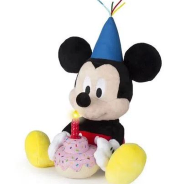 2 - Pelúcia Mickey Happy Birthday com Som